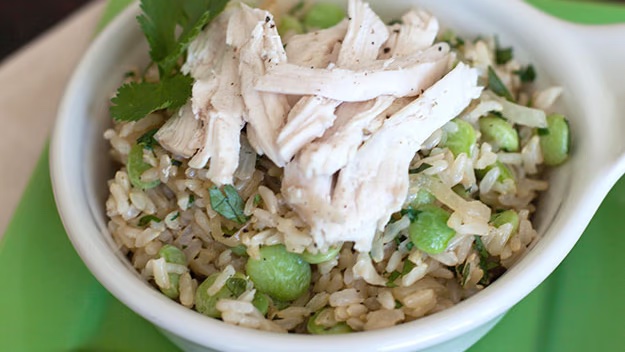 Herbed Rice with Chicken and Beans